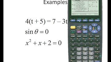 Equation solving with the TI89