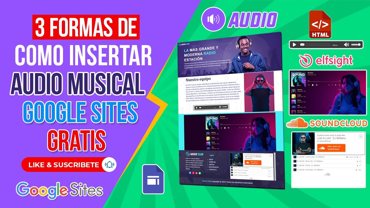 C mo Insertar AUDIO MUSICAL En GOOGLE SITES 3 Formas Efectivas De 