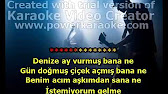 Denize Ay Vurmus Bana Ne Sarkisi Sozleri Karaoke Youtube