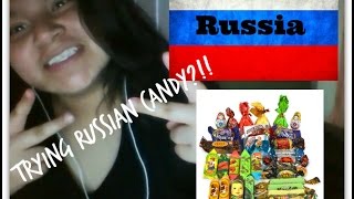 Trying Russian candy!