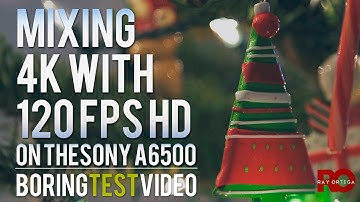 Sony a6500 4K and 120fps Slow Motion, Handheld with IBIS