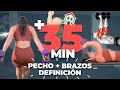 🔥 BRAZOS y PECHO con BISERIES 💪 Rutina en CASA o GYM