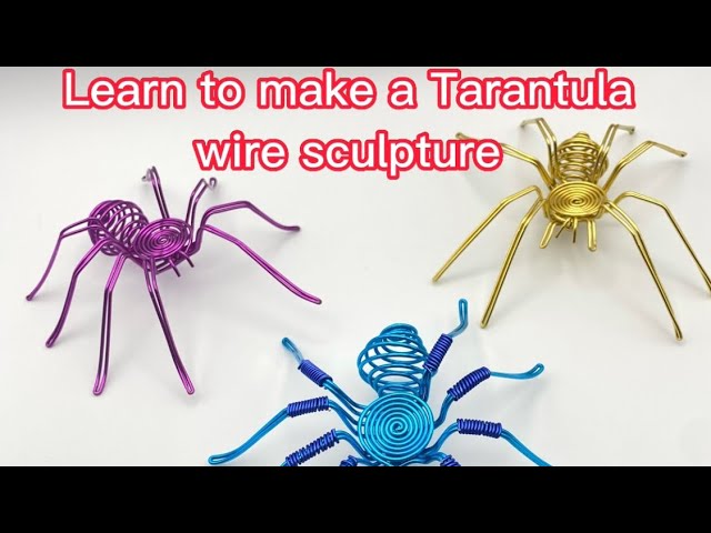HOW TO MAKE A TARANTULA WITH WIRE SUPER EASY TUTORIAL !! 