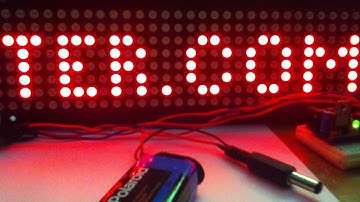 HT1632c and Arduino-Scrolling text