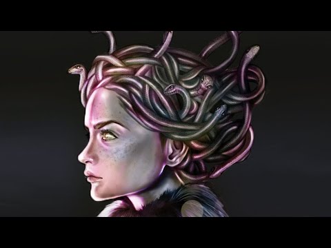 Greek mythology / Medusa painting Process in images