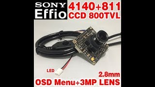 :  Sony Effio 800TVL   -  