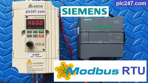 Siemens S7-1200 "Modbus RTU" DELTA VFD-M Tutorial
