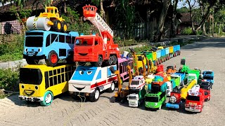 Wadidaw ! Truk Oleng Bongkar Mainan Mobil Mobilan Truk Molen,Excavator, Loader,Mobil Balap,Bulldozer