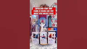 Thumbnail of CAPRICORN: YOUR TWIN FLAME IS FEELING LIKE THIS ABOUT YOU! AUGUST 2025 #capricorn #twinflame #love
