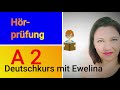 PRÜFUNG A2, Hören👂.Deutsch lernen und Vorbereitung. Teste dich!