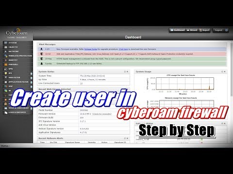 How To Create User In Cyberoam Firewall