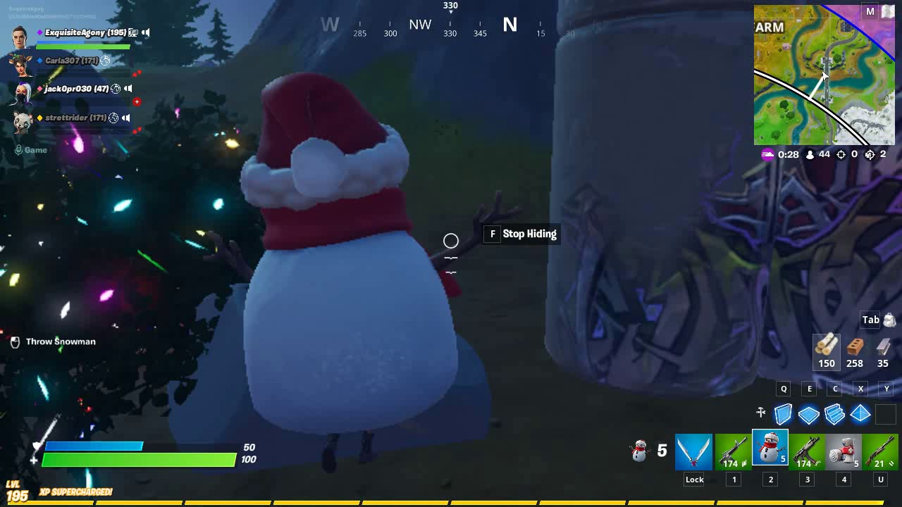 Fortnite Battle Royale PC Who wanna build a snowman? (season 11