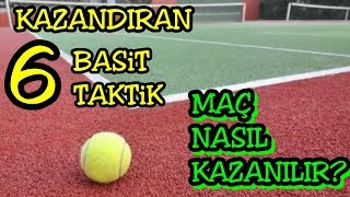 Tenis Dersleri ~ Tenis Maç Taktikleri - Maç Kazandıran 6 Basit Taktik - Tennis Tactick