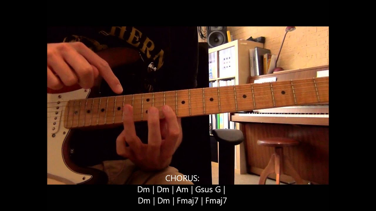 Coldplay Don't Panic Electric Guitar Lesson (How To Play Chords