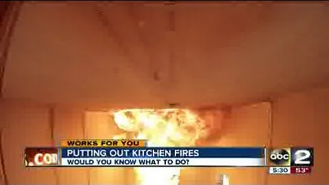 Putting out kitchen grease fires