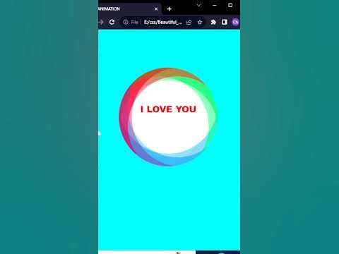 How to make Animated circle | html and css | #programming #shorts - YouTube