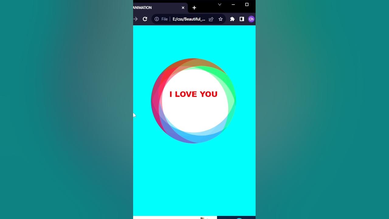 How to make Animated circle | html and css | #programming #shorts - YouTube