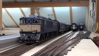 EF64 1016 スハ43系 10系寝台 急行編成 OJゲージ 鉄道模型