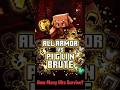 All Armor vs Piglin Brute – How Many Hits Survive?#minecraft #minecraftexperiment #minecraftshorts