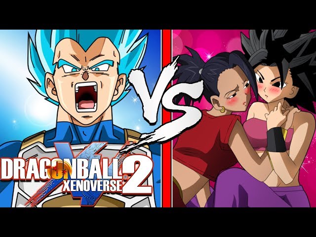 "Time To Shine" Vegeta Vs Caulifla And Kale Xenoverse 2