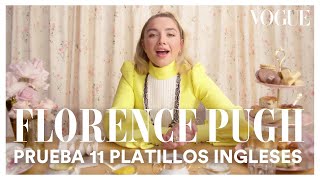 Florence Pugh prueba 11 platillos ingleses | Mukbang | Vogue México