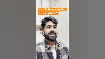 IISc Bangalore ❌ IIT Bangalore ✅ #iiscbanglore #iisc #iit #shorts #vlog #funny #mom #iiscvlog