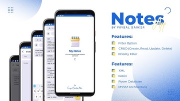 Modern looking Notes App | Room Databse | MVVM | Kotlin