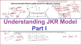 Tribological Systems Design - Lecture 15 - Johnson-Kendall-Roberts (JKR) Model - Part I