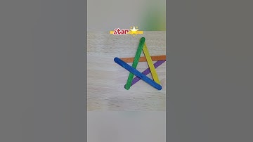 Kids, what shape can you make with the popsicle sticks?