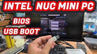 How To Get Into Bios USB Boot Intel Nuc Mini Pc