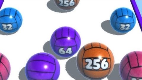 BALL MERGE 2048 - All Levels Gameplay IOS (Levels 26 - 27).