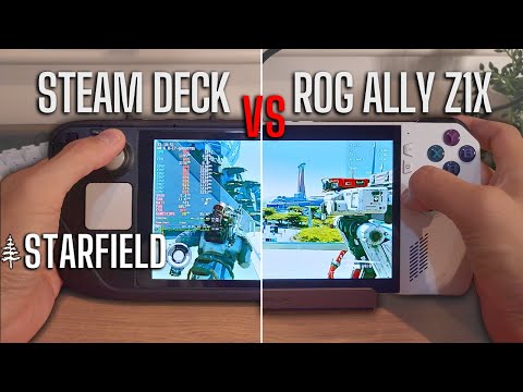 Handheld Starfield Comparison \ Steam Deck vs ROG Ally Z1 Extreme // New Atlantis Benchmark