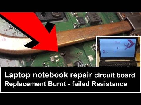 Laptop Notebook TOSHIBA REPAIR Motherboard Burnt Failed Resistance