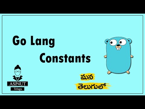 constants in GoLang Telugu Tutorial