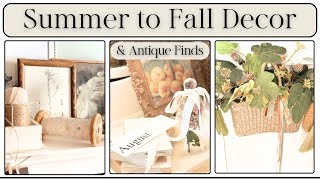 Early Fall Decorating Ideas | Styling Antique & Thrift Finds for Fall | Styling Small Cozy Spaces