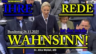 Download Lagu Alice Weidel , AfD: IHRE NEUE REDE!💥im BUNDESTAG 26.11.2025 MP3