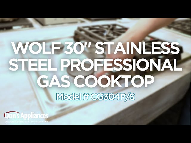 Wolf 30 Professional Gas Cooktop - 4 Burners (CG304P/S)