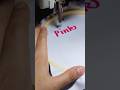 Pink | #lettering using regular #embroidery machine #begginers #freehand #diy #juki