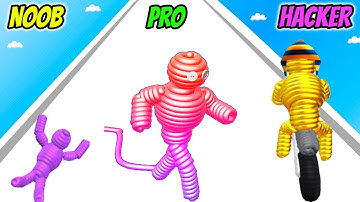 Rope-Man Run - NOOB vs PRO vs HACKER