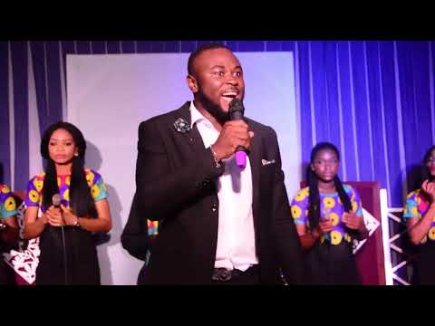 Caleb Audu ministering at FLOW 2018 with ELjoe Onoja