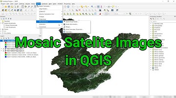 QGIS Tutorial || Mosaic Satellite Images in QGIS || How To prepare Mosaic in QGIS || Raster Merge