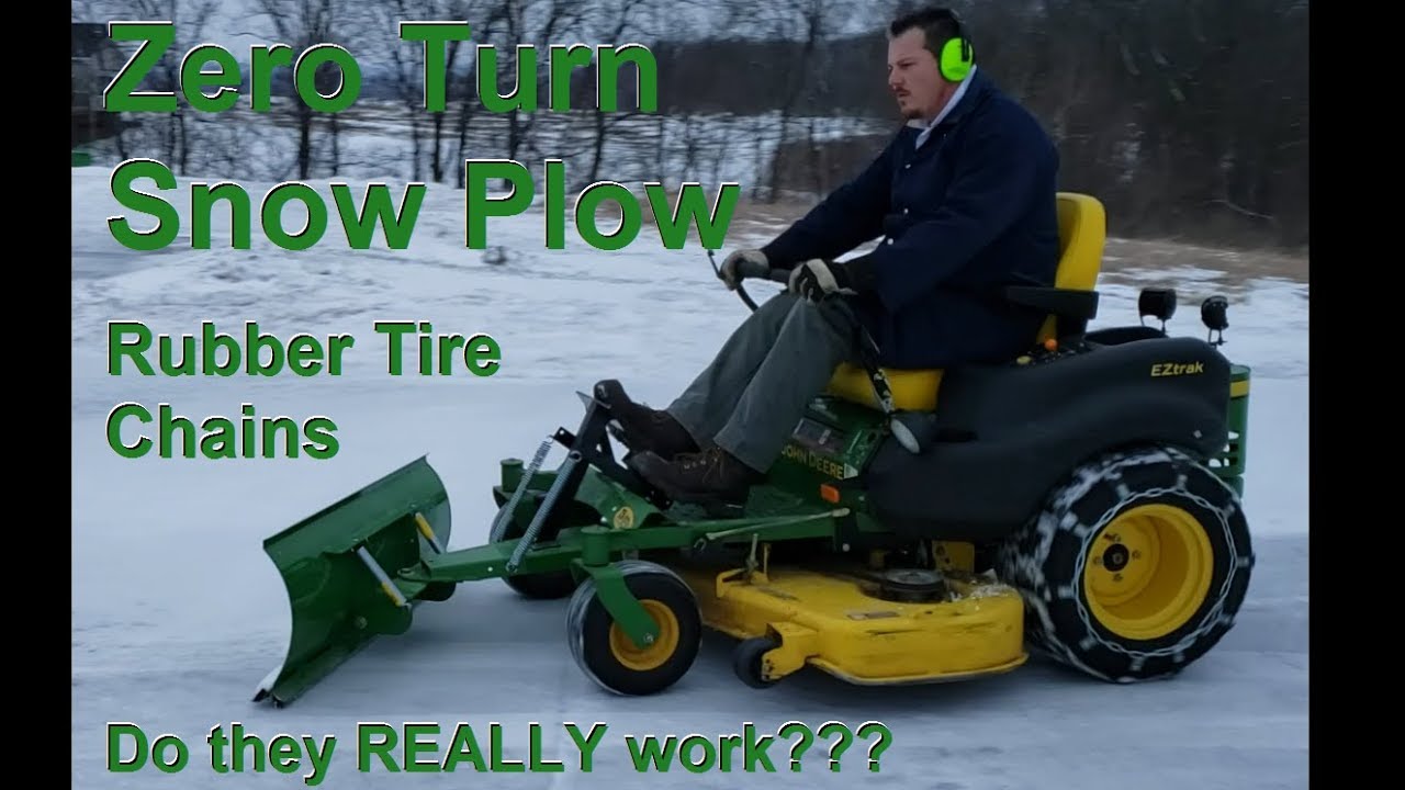 John Deere Z655 Zero Turn Mower Snow Plow? YouTube