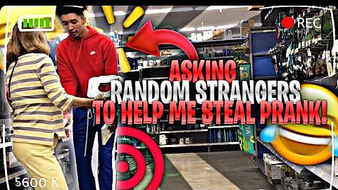 Asking Random Strangers To Help me Steal in Public!! (Cops Called)