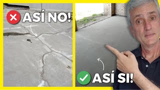 Cómo Hacer Pisos de CEMENTO Alisado que No se RAJEN!