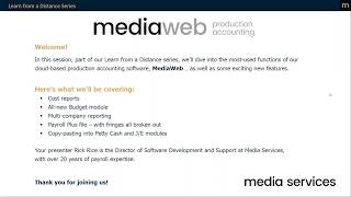 MediaWeb - Web-Based Production Accounting from Media Services Payroll (Updated 2020) screenshot 2