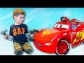 Tema ride on toys Test Drive Lightning McQueen and play with Magic toys