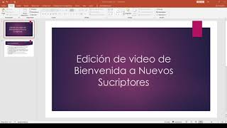 2 Intro Video de Bienvenida - Materiales