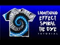 Lightning Effect Spiral Tie Dye Tutorial | Tali at Kulay