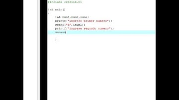 Tutorial 1 Dev C++ Suma de numeros