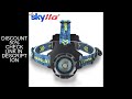 High Power Spotlight Long Rang Wick LED Headlamp Telescopic Zoom Head Flashlight Fishing Light Lamp